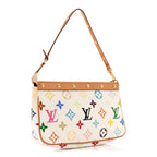 Monogram Multicolor Pochette Accessories White