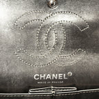 Aged Calfskin Quilted 2.55 Reissue Mini Flap Dark Silver