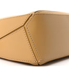 Calfskin Mini Woven Puzzle Bag Sahara