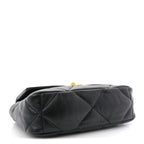 Lambskin Quilted Medium Chanel 19 Flap Black