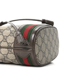 GG Supreme Monogram Web Mini Ophidia Bucket Bag Brown