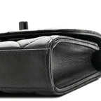 Lambskin Quilted Mini Trendy CC Clutch With Chain So Black