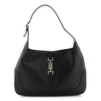 Calfskin Small Jackie O Hobo Black