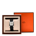 Stainless Steel Alligator Diamond Mother of Pearl 26mm Heure H Hour Quartz Watch Noir