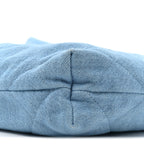 Denim Quilted Chanel 22 Light Blue