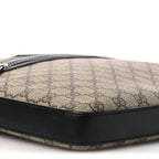 GG Supreme Monogram Flat Messenger Bag Black