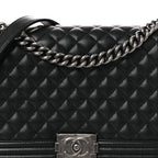 Caviar Quilted New Medium Boy Flap Black