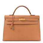 Courchevel Kelly Sellier 40 Tabac Camel