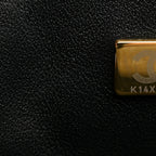 Lambskin Quilted Mini Square Flap Black