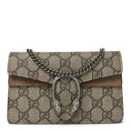 GG Supreme Monogram Super Mini Dionysus Shoulder Bag Taupe