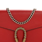 Calfskin Mini Dionysus Chain Wallet Hibiscus Red