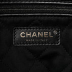 Shiny Calfskin Quilted Small Chanel 22 Black