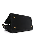 Polished Saddle Calfskin Soft Margaux 12 Black