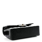 Lambskin Quilted Small Double Flap Black