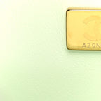 Lambskin Quilted Mini Square Flap Light Green
