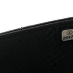 Lambskin Quilted Wallet On Chain WOC Black