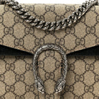 GG Supreme Monogram Mini Dionysus Shoulder Bag Black