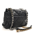 Lambskin Quilted Large Chanel 19 Flap Black