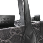 Denim GG Monogram Calfskin Mini Ophidia Tote Bag Black