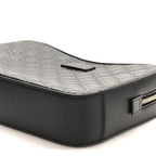 Guccissima Zip Pouch Wristlet Black