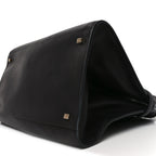 Polished Saddle Calfskin Soft Margaux Belt 15 Black