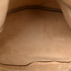 Grained Calfskin Large Slouchy Banana Bag Brunette