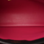 Taurillon Capucines MM Black Fuchsia