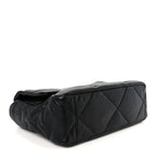 Goatskin Quilted Large Chanel 19 Flap Black