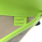 GG Supreme Monogram Web Small Ophidia Belt Bag Beige Ebony Electric Green