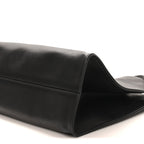 Polished Saddle Calfskin Alexia Bag Black
