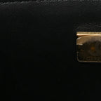 Lambskin Quilted Mini Rectangular Flap Black