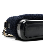 Shearling Small Gabrielle Hobo Navy