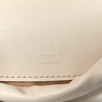 Calfskin Matelasse Mini GG Marmont 2.0 Bucket Bag White