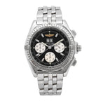 Stainless Steel 44mm Crosswind Automatic Watch Black A44355