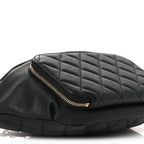 Caviar Quilted Business Affinity Waist Belt Bag Black