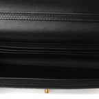 Pearly Caviar Quilted Fit For You Wallet On Chain WOC Black