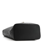 Calfskin Quilted Large Shopping Bag Black