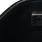 Lambskin Quilted Mini Square Flap Black