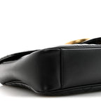 Calfskin Matelasse Medium GG Marmont Shoulder Bag Black
