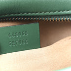 Calfskin Matelasse Small GG Marmont Chain Shoulder Bag Emerald Green