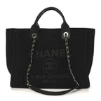 Mixed Fibers Small Deauville Tote Black
