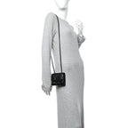 Lambskin Quilted Mini Trendy CC Clutch With Chain So Black