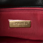 Goatskin Quilted Large Chanel 19 Flap Black