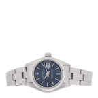 Stainless Steel 26mm Oyster Perpetual Date Watch Blue 79160