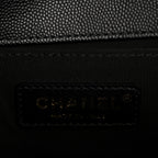 Caviar Quilted Medium Boy Flap Black