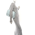 Caviar Quilted Maxi Double Flap Light Blue