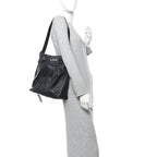 Mellow Nappa Draped Tote Black