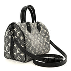 Denim Monogram Jacquard Speedy Bandouliere 25 Black