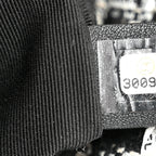 Tweed Quilted Medium Chanel 19 Flap Black Ecru White