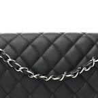 Caviar Quilted Maxi Double Flap Black